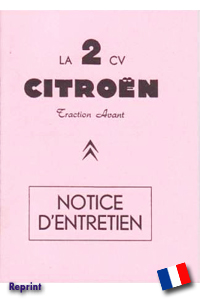 Citroën 2CV Instructieboekje 1958